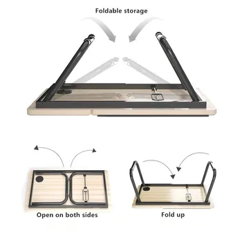 Folding Laptop Desk for Bed Portable Computer 2