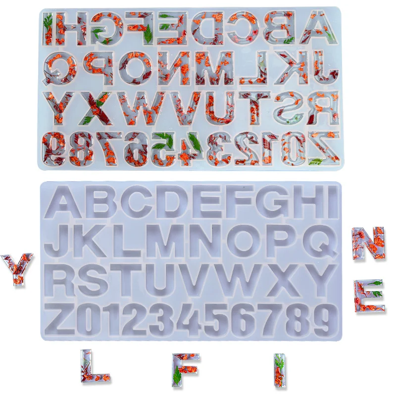 Wholesale Small DIY Resin Mold for Letters Alphabet Jewelry