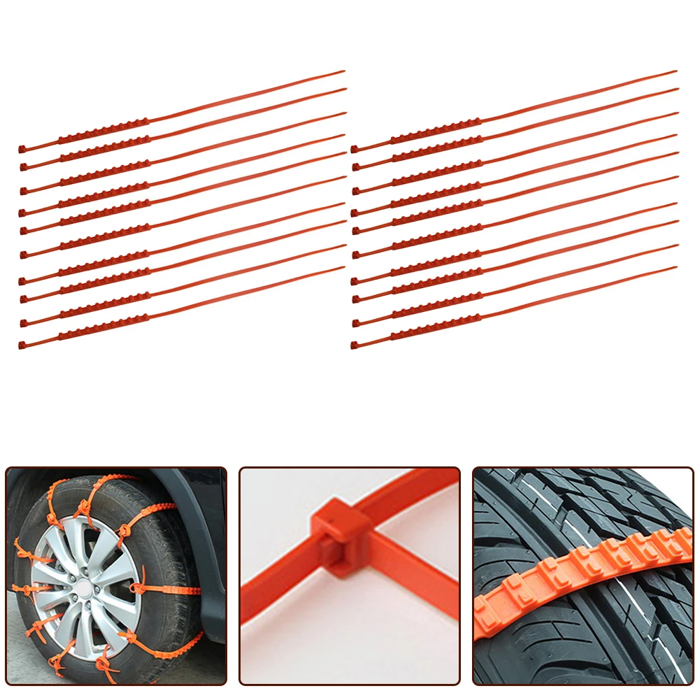 For Car Tires Car Snow Chains Anti Skid Snow Chains Snowy Conditions Wear-resistant Anti-corrosion Easy To Use