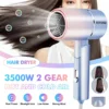 NEW 3500W Hair Dryer Salon Dryer 2 gear 220V Strong Wind Hot &Cold Wind Air Water Ionic Hammer Blower Electric Hair Dryer 1