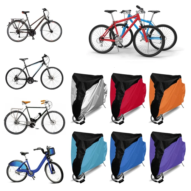 Funda de bicicleta, cubierta impermeable para bicicleta al aire libre con  agujero de bloqueo para bicicletas de carretera de montaña