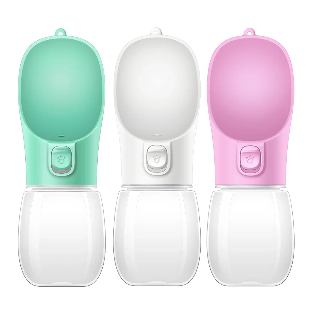 300ml Portable Dog Water Bottle Dispenser with Lanyard