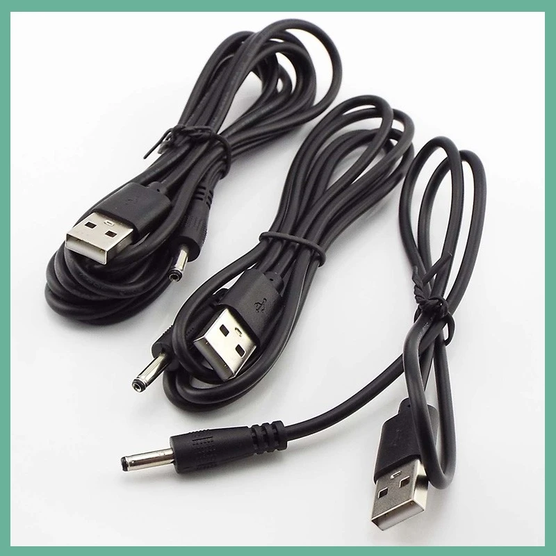 USB A 타입 수 플러그 - DC 2.5 3.5 1.35 4.0 1.7 5.5 2.1 5.5 2.5mm 전원 공급 플러그 잭 타입 A 연장 케이블 커넥터 코드 E3
