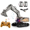 HUINA 1/14 RC Alloy Remote Control Excavator 2.4GHZ 22CH Wireless Remote Control Engineering Vehicle Model Boy Children's Toy 1