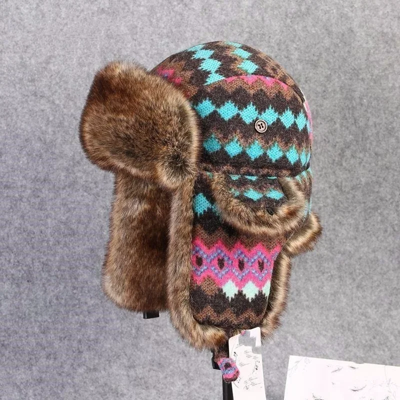 Winter Children Lei Feng Hat Youth Earmuffs Outdoor Skiing Trekking Hunting Riding Cotton-padded Men Women Snow Parenting Cap