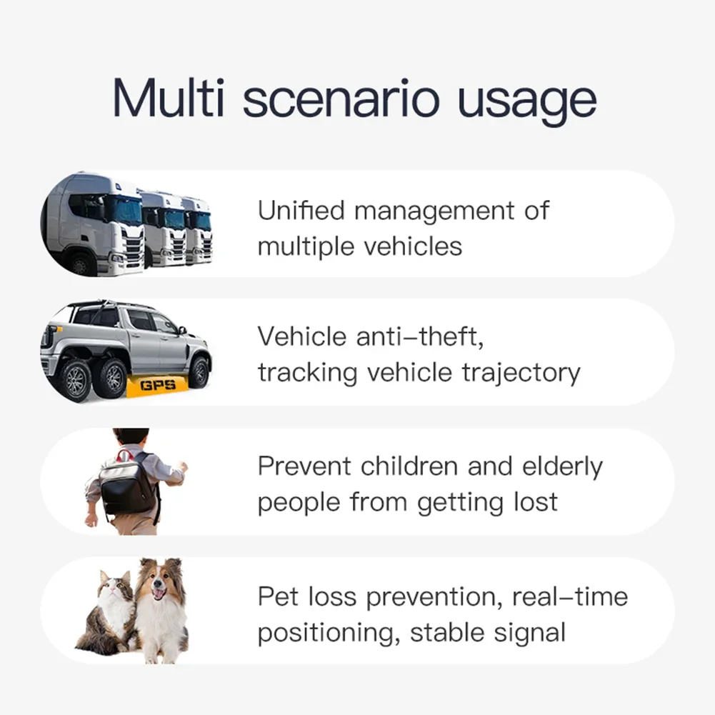 Mini Magnetic GPS Trackers Real-time Locator Anti-theft Vehicle GSM GPRS Tracker Locator 2G Networks GPS