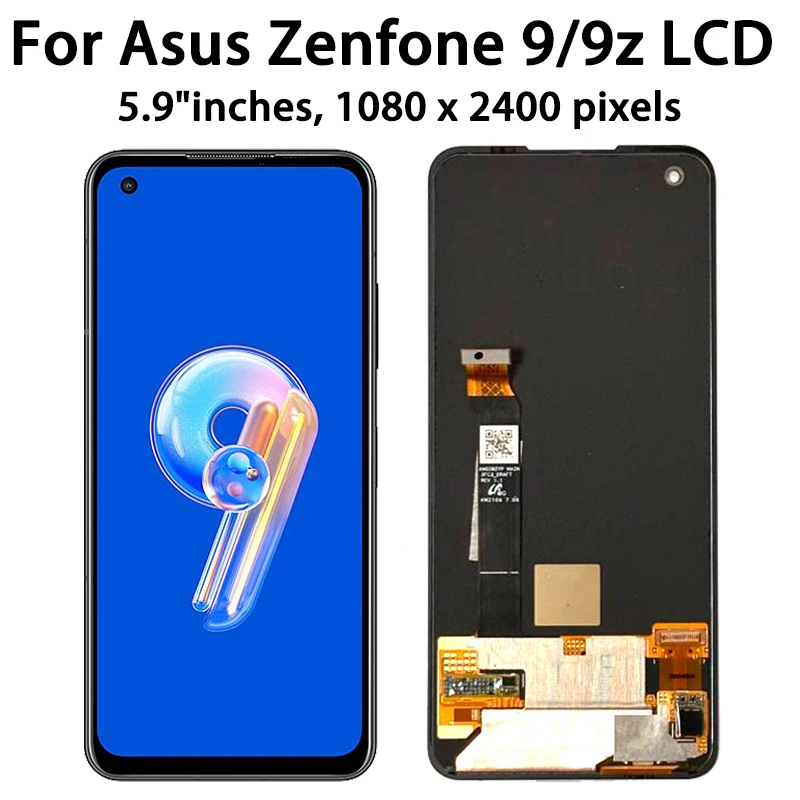 ASUS ZenFone 9 交換 部品 液晶画面 Amazon | HCG 電話交換部品 for Asus Zenfone 9 AI2202-1A006EU