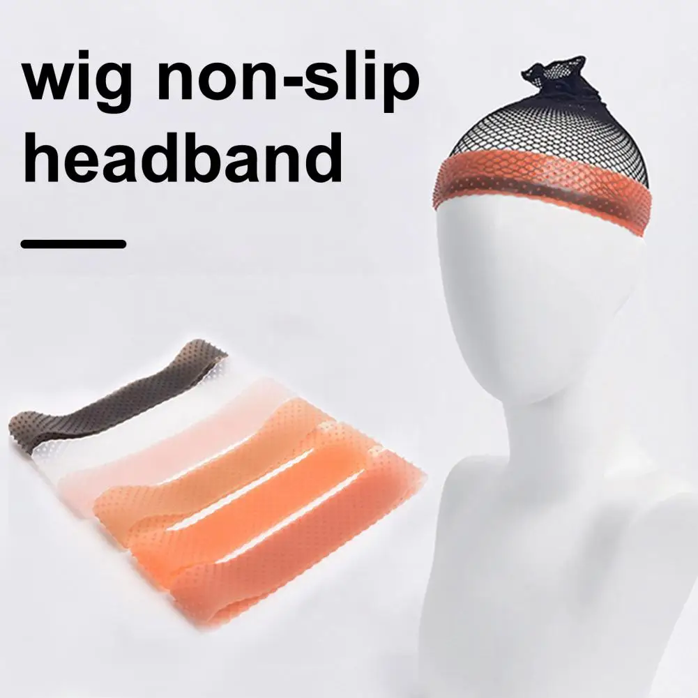 Women Wig Band Silicone Anti-slip Comfortable Sport Wigs Strap Elastic Secure Wig Hat With Grip Band Accessory For Salon