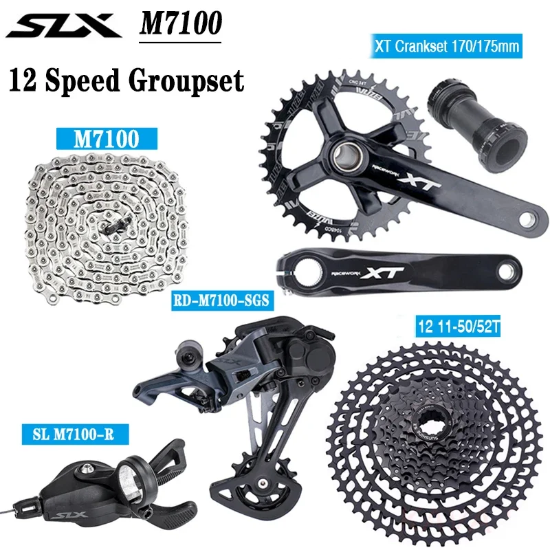 SLXM7100MTBBicycleDerailleursRightShifterM7100ChainXTCrank