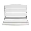 Folding Shower Bench Stainless Steel Frame Wall Mounted Shower Chair Home Space-saving Design Easy Installation Steady and Safe 2
