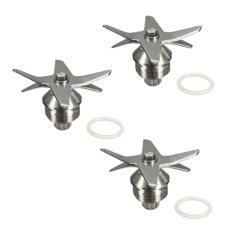 Parti Della Lama Del Frullatore Per La Frantumazione Del Ghiaccio Da 3 Pezzi Con Anello Di Tenuta Per La Serie Vitamix 5200