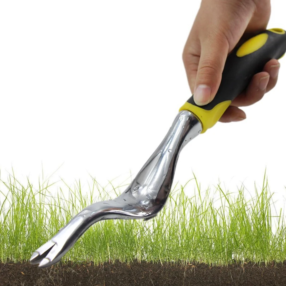 Magnesium Aluminum Grass Digging Vegetables Loose Soil Rooting Device Transplant Seedling Manual Weeding Tool Shovel Rubber