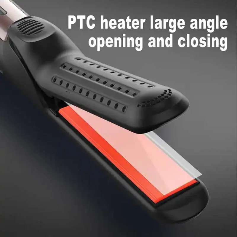 2 in 1 Cool Air Airflow Hair Styler Airflow Ionic Hair Blow Dryer Straight Shot Blow Drying Flat Iron LED Display Hair Styler 4