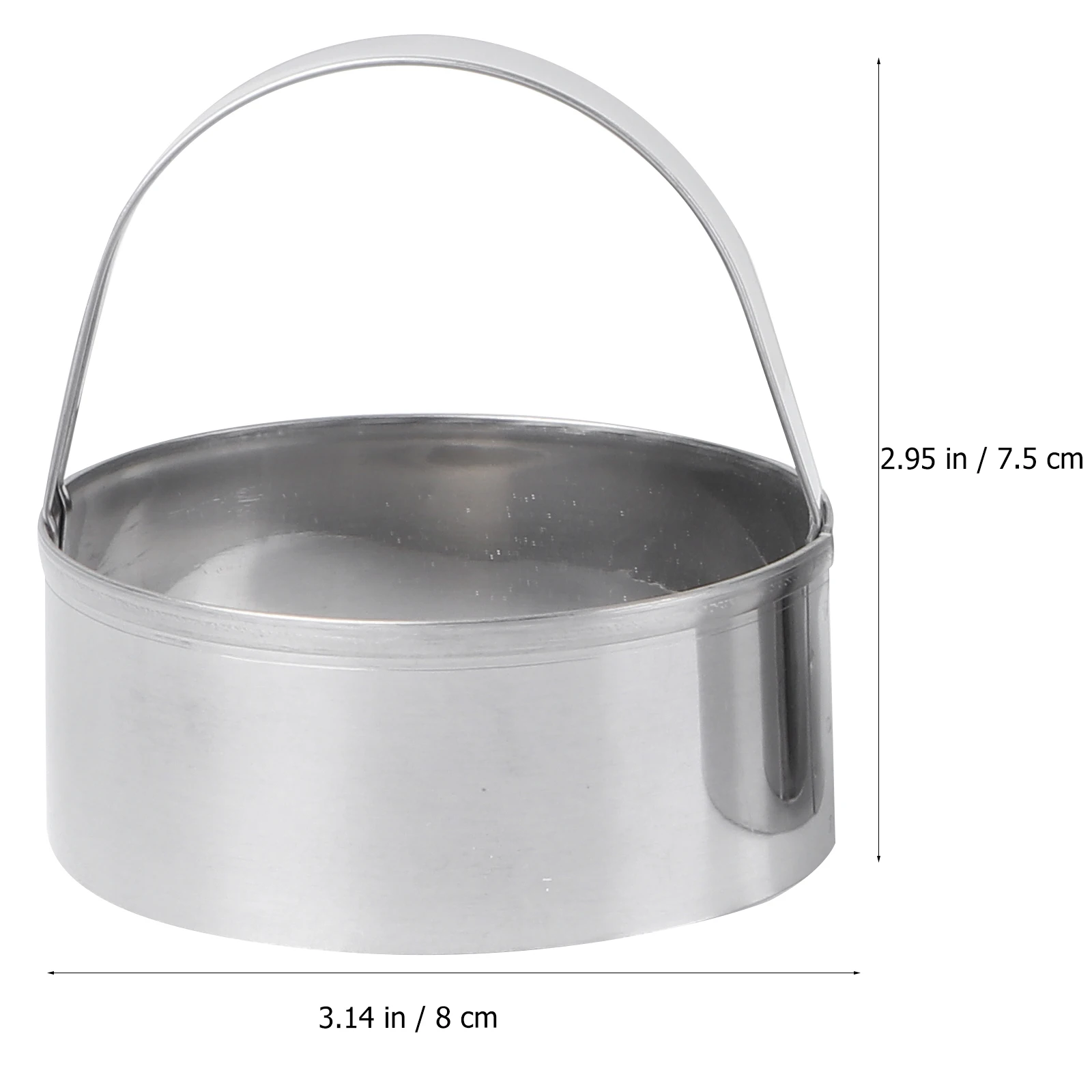 Circle Biscuit Cutter Stainless Steel Round Circle Cookie Cutters Stainless Steel Mold Dough Fondant Cutters with Handle 3Pcs cookie cutter cookie mould fondant cutter pastry cutter