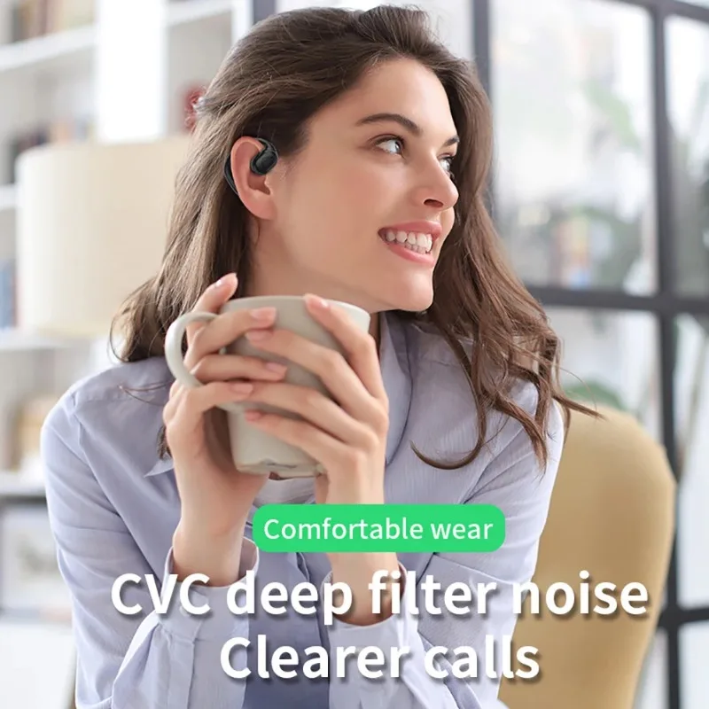 F60 Wireless Bluetooth Earphone Earclip Noise Reduction Sports Running Music Listening Earphone Esports No Delay Game Earphone