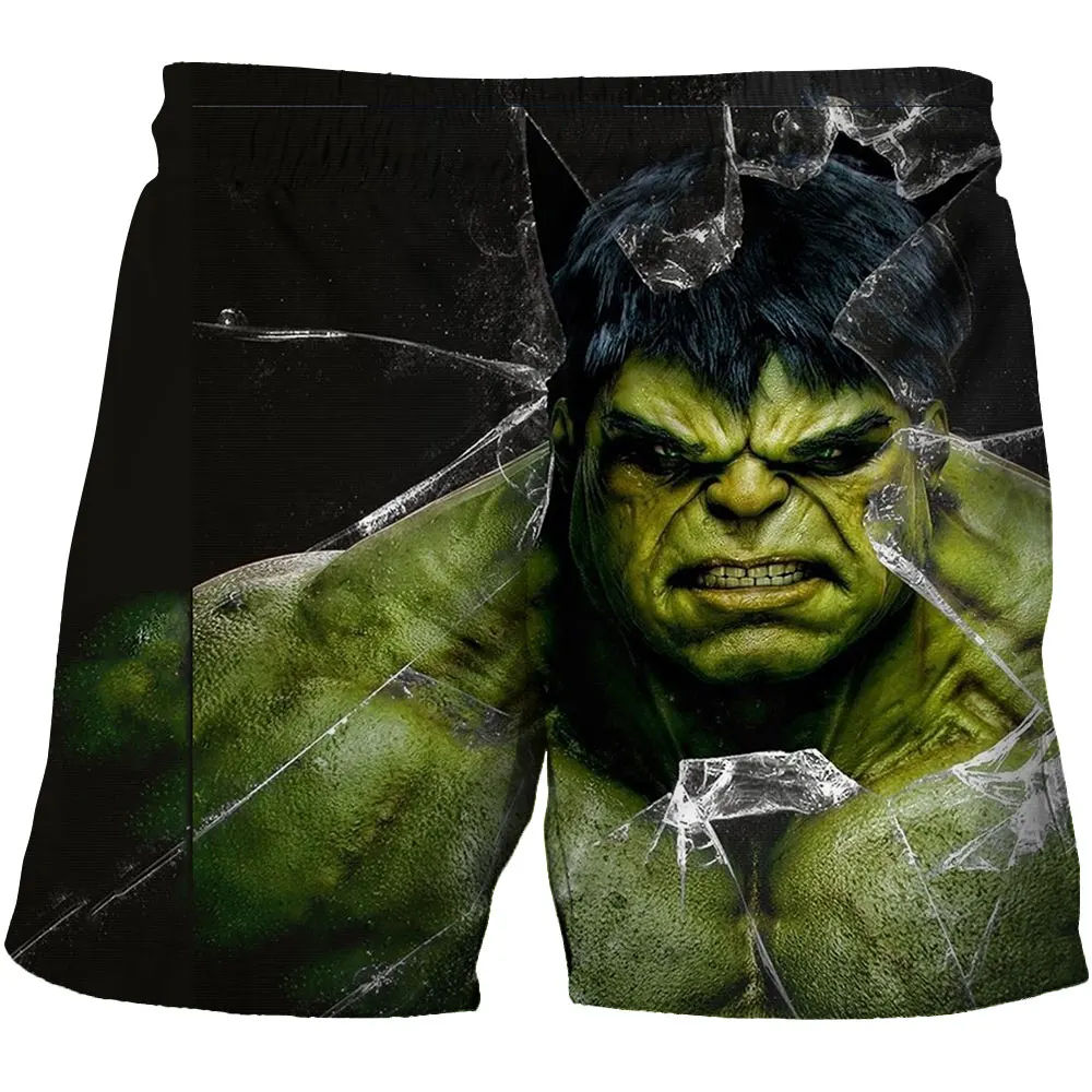 

Summer Marvel Superhero Hulk Cartoon Children's Shorts Spider Man Men's Shorts Boys Marvel Children's Summer Children's Shorts