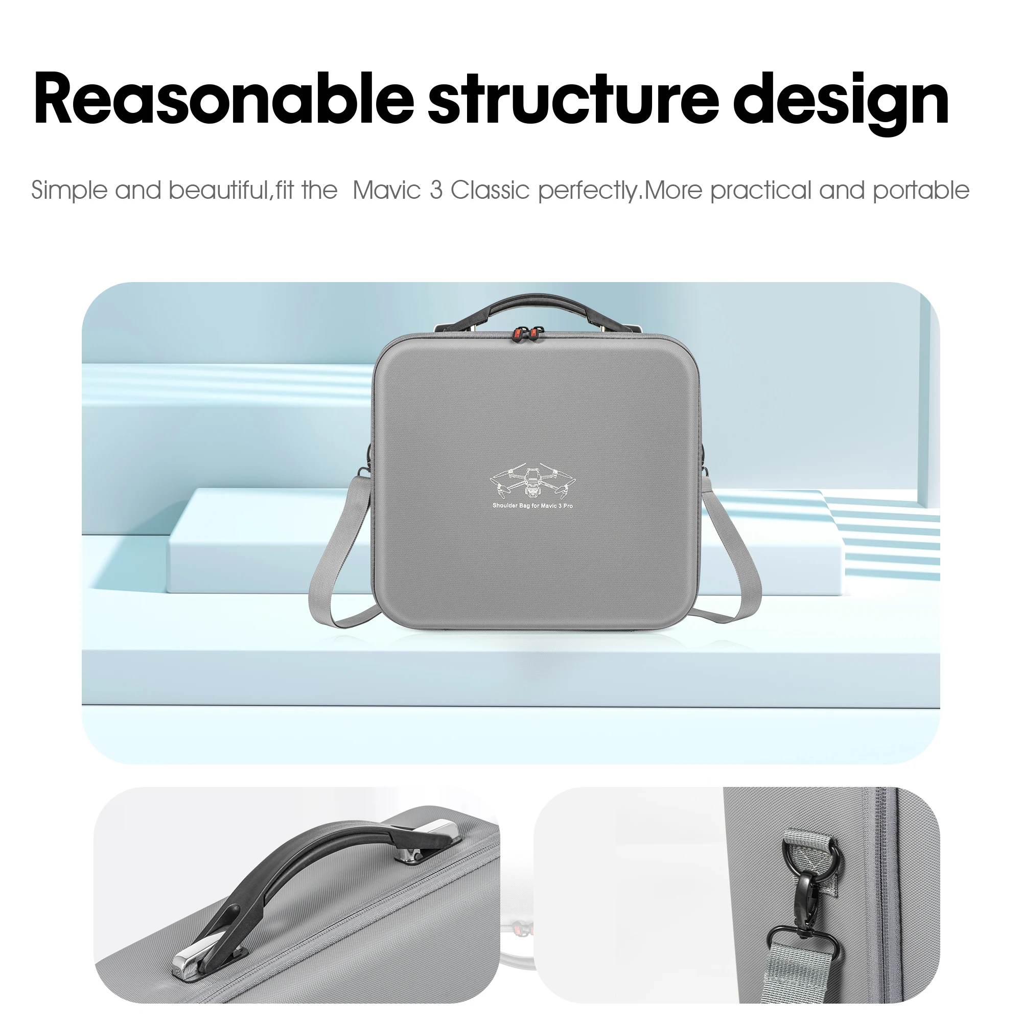 Storage Bag for Mavic 3 Pro Drone Remote Controller Portable Box Handbag for DJI Mavic 3 Classic Drone Accessories
