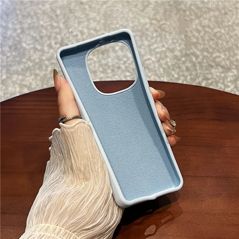 Shockproof Soft Liquid Silicone Case - Slim Skin Fleece Protection Cover with Retail Package