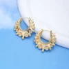CARLIDANA Exquisite Stainless Steel Victorian Earrings Spike Creole Hoops Gypsy Vintage Gift Big Hoop Designs Women Present 2