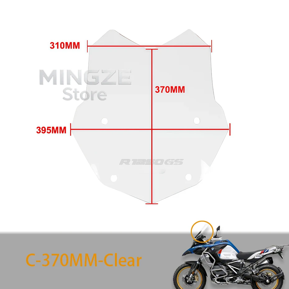 Motorrad Windschutzscheibe Für BMW R1200GS R1250GS Für Adv R 1250GS 1200GS Windschutzscheibe R1250GSA 2013-2025 Windabweiser Schutz – Detail 16