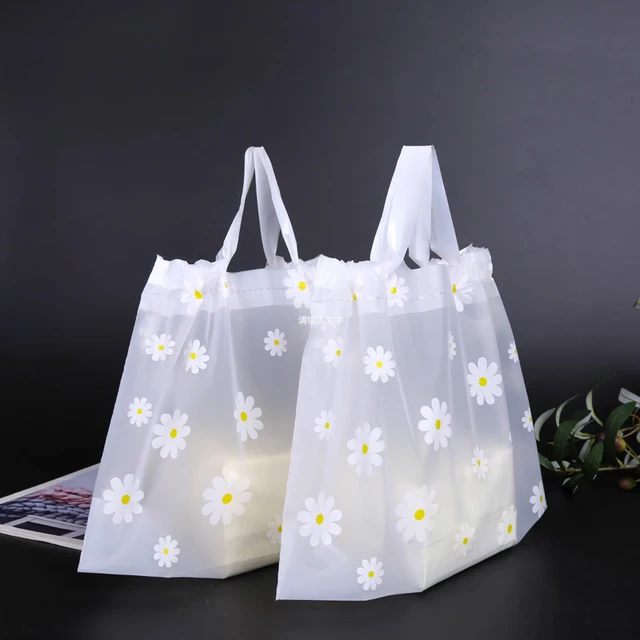 Transparent Small Daisy Portable Clothing Gift Bag Shopping Plastic Bag  Women′ S Gift Packaging Bag - China Tote Bags and Shopping Bag price