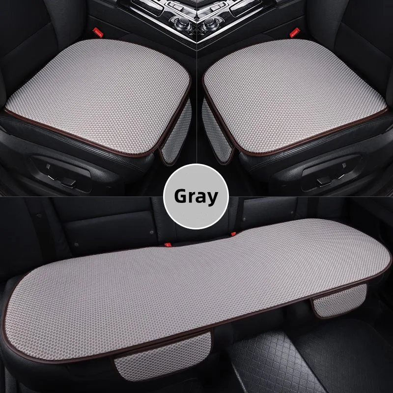 Breathable Ice Silk Car Seat Cushion Non-slip and Wear-resistant Solid Color Ice Silk Car Seat Cover, Universal Fit Most Cars