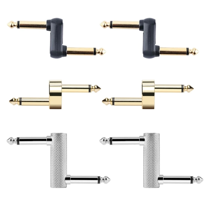YD61 guitar effects pedal connector 6.35mm 1/4" guitar effect pedal couplers male to male plug adaptor for pedalboard guitar tool