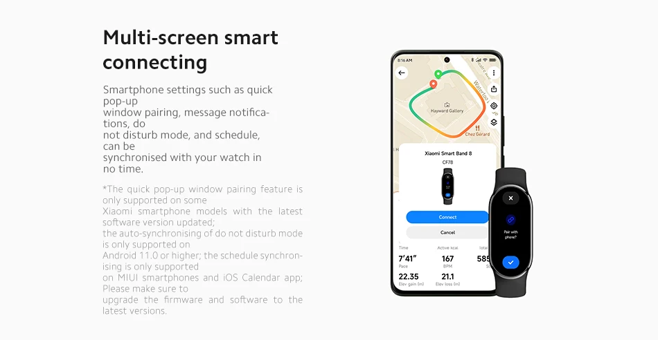 Cardíaca, Versão Global, Tela AMOLED de 1.62