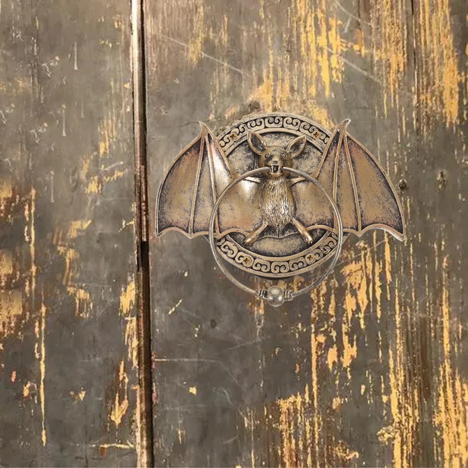 

Door Knocker Bat Shape Door Handle Knocker Front Door Knocker Antique Door Decor