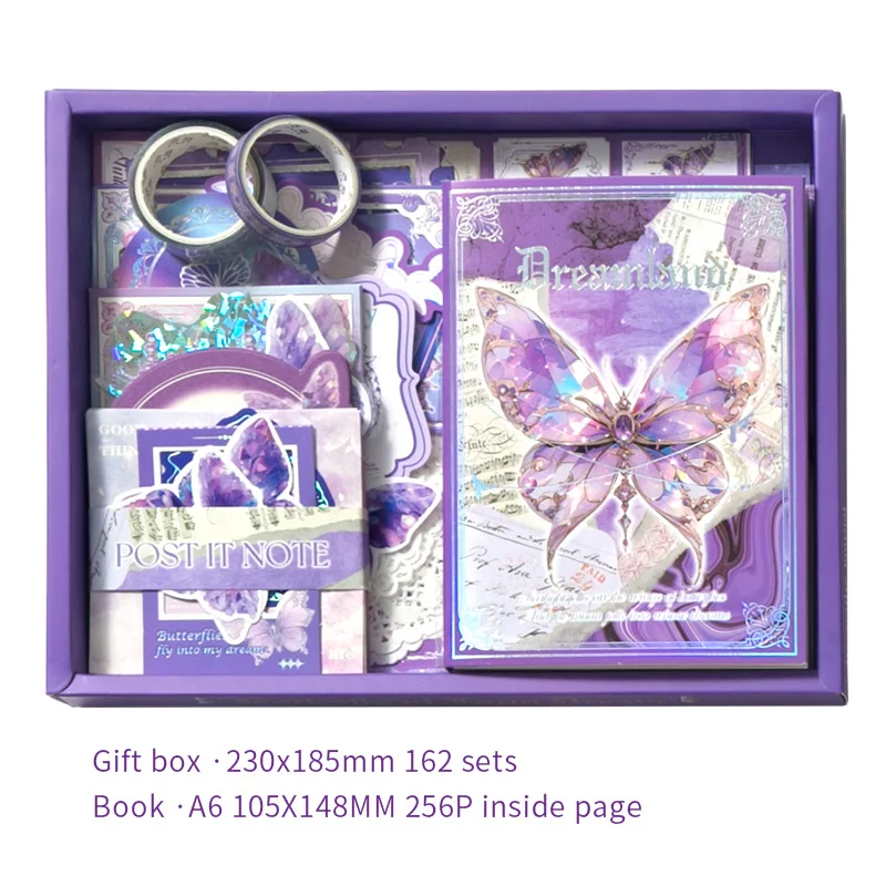 165 Pcs Vintage Handbook Gift Boxes, School Student Reward Small Gifts, Children's Gifts, Scrapbooking Supplies, Stationery Set