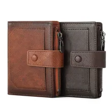 

Man Wallets RFID Blocking Purse Genuine Leather Wallet Business Vertical Card Holders Bag Wallet Men