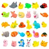 Cute Animals Swimming Water Toys For Children Soft Rubber Float Squeeze Sound Squeaky Bathing Toy For Baby Bath Toys 2