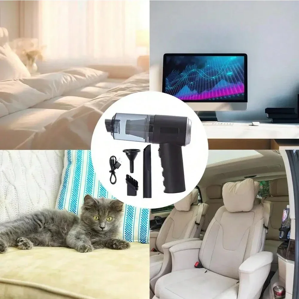 3 In 1 Integrated Suction And Blowing Vacuum Combination Vacuum Cleaner USB Charging Small Car Household Cleaner vacuum cleaner handheld vacuum cleaner wireless vacuum cleaner portable vacuum cleaner