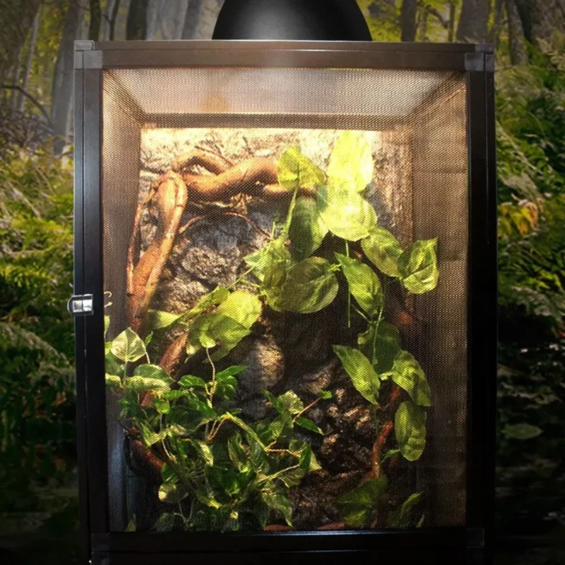 Detachable Reptile Terrarium Habitat Tank Aluminium Air Screen