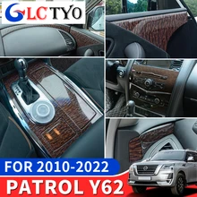 

For Nissan Patrol Y62 2010-2021 Wood Texture Decoration Modification Handle Switch Gearbox Decoration 2020 2019 2018 2017 2016