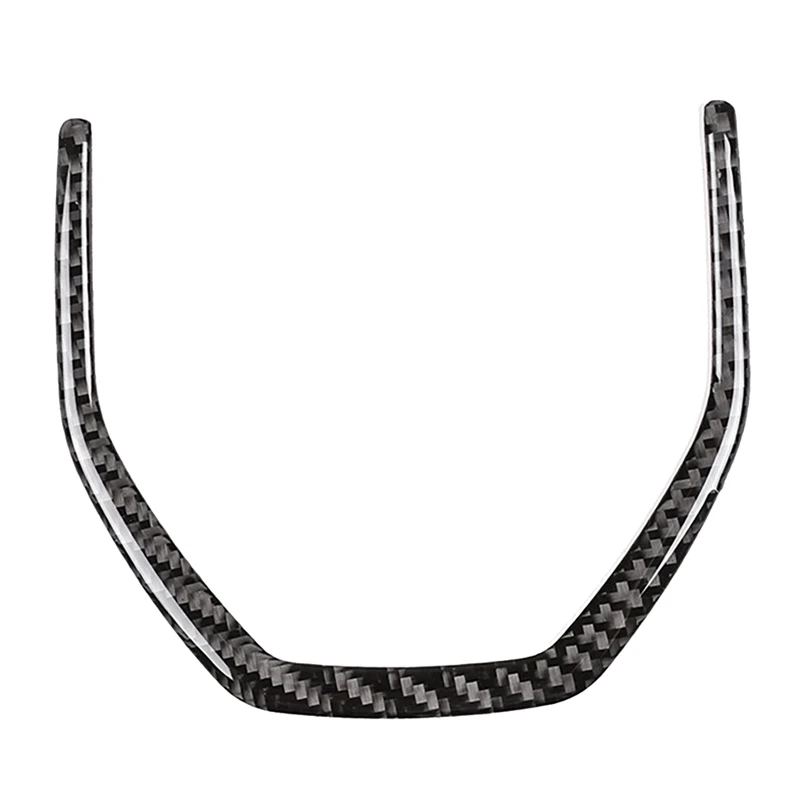 

NEW-New Soft Carbon Fiber Steering Wheel Decoration Frame Cover Trim for Land Rover Discovery Sport 2015-2019
