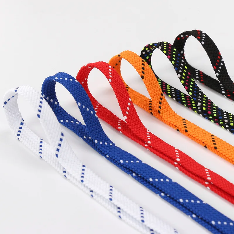 

Twill dot flat two-tone double layer thickened 0 .8cm personality casual sports basketball laces