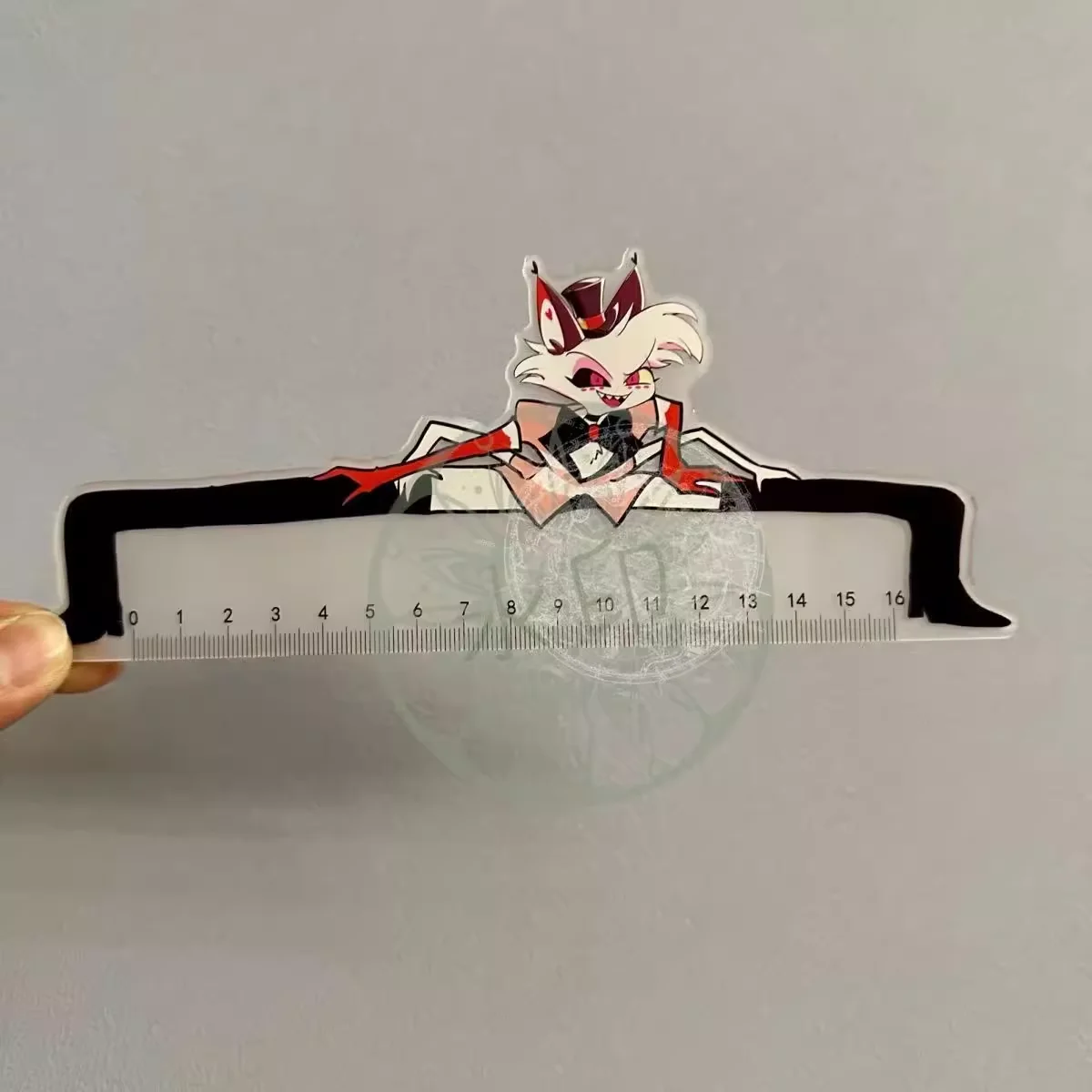 16cm 아크릴 자, 하즈빈 호텔 애니메이션 학생 시험 학습 사무용품 루시퍼 허스크 복스 알라스토르 어린이 선물