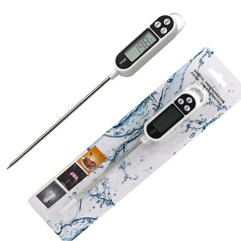 Portable Digital Kitchen Thermometer BBQ Meat Water Oil Cooking Electronic Probe Food Oven Thermometer T300 With Tube
