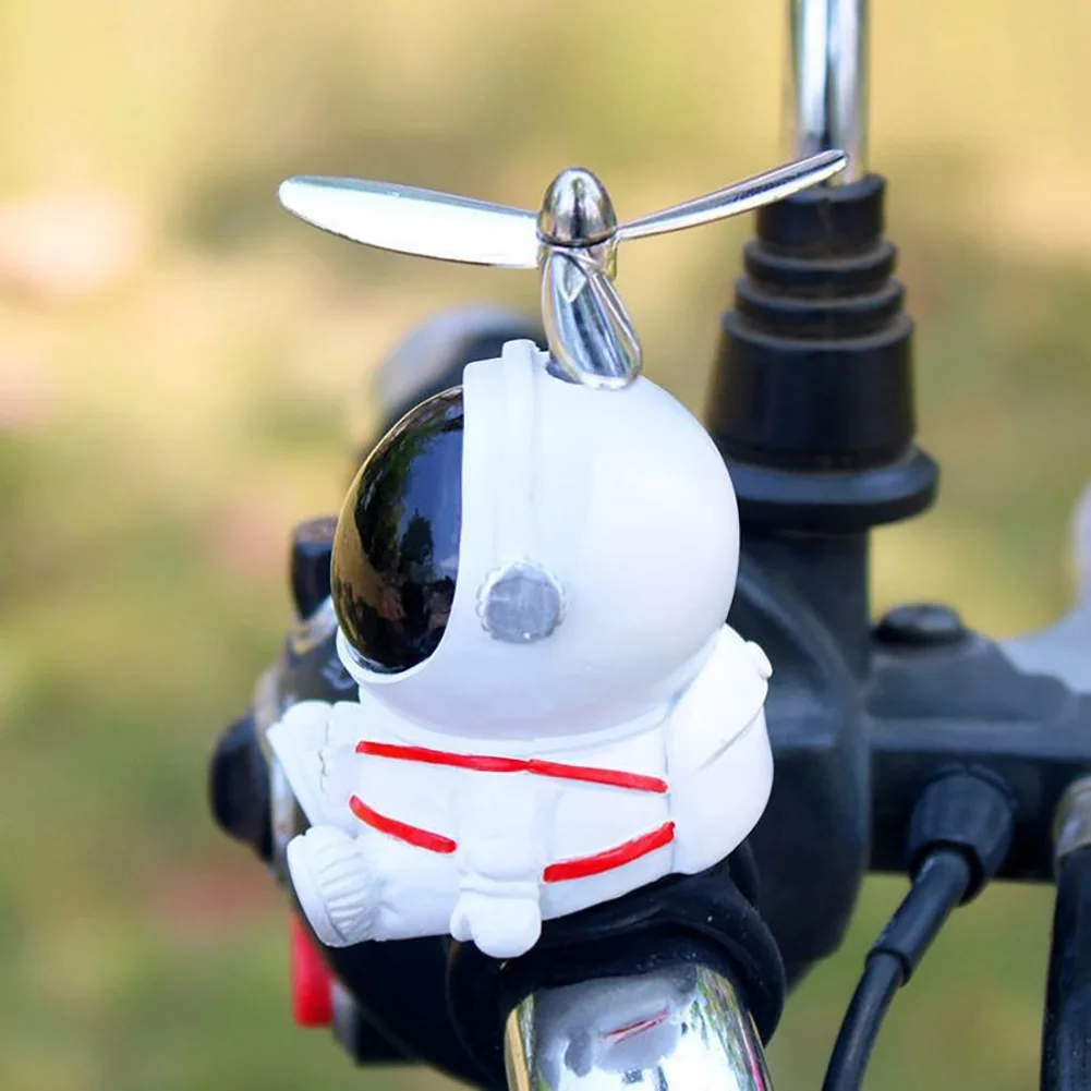 Kreative Astronaut Motorrad Fahrrad Lenker Dekoration mit Propeller MTB Motorrad Roller Dekor Harz Kinder Fahrrad – Detail 7