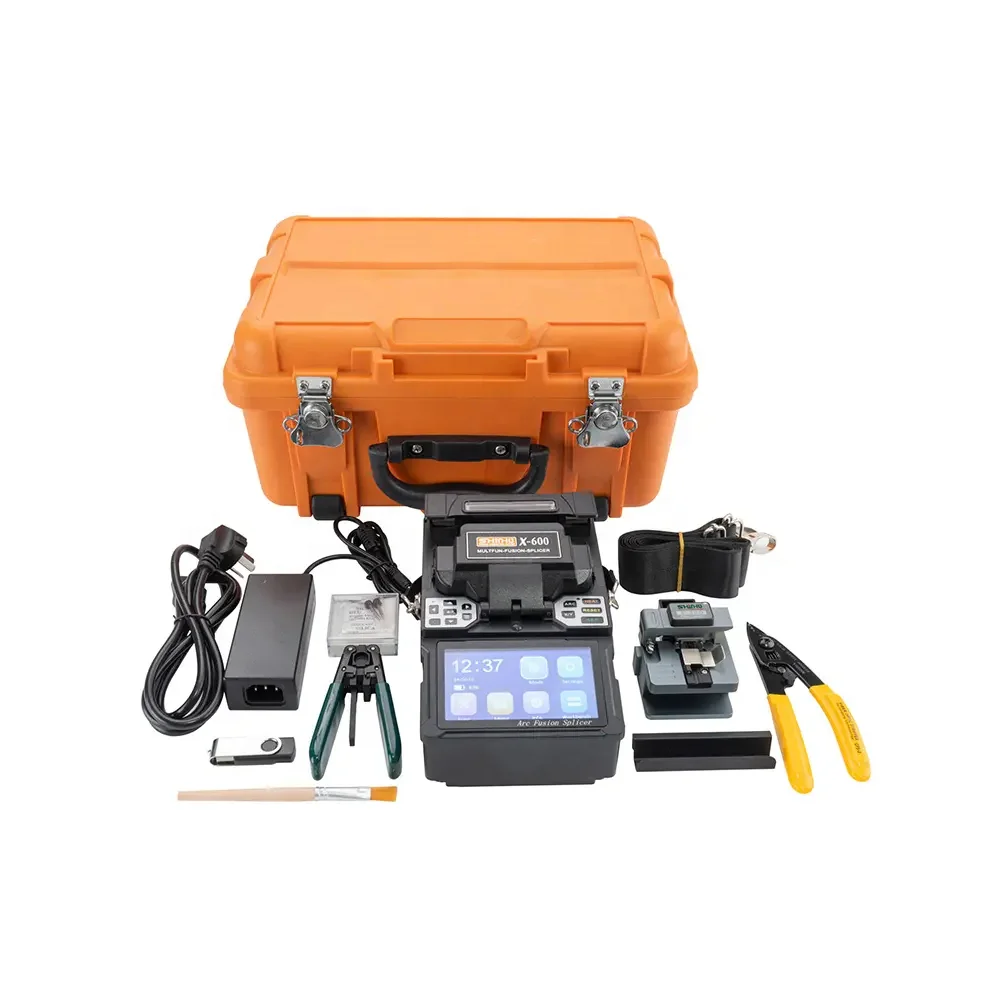 FTTH Splicing Equipment Shinho X-600 Optical Fiber Fusion Splicer Optic Fiber Cable Automatic Welding Machine