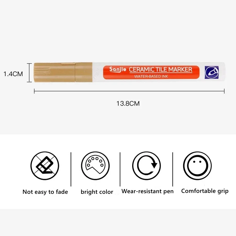 White Waterproof Tile Marker Grout Pen Wall Seam Repair Tool Bathroom Floor