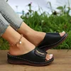 Women Hollow Out Wedge Slippers Women 2023 Summer Comfy Breathable Platform Sandals Woman Non Slip Flip Flops Plus Size 41 Mujer 3
