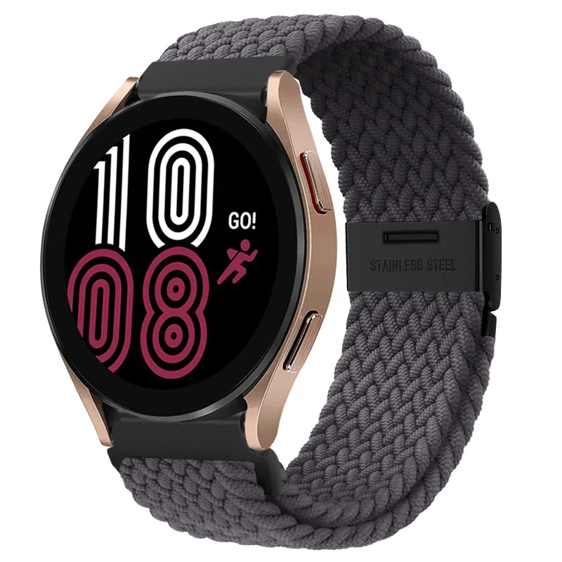 Braided Elastic Nylon Band - 20mm/22mm - Multi-Functional Smartwatch Bracelet