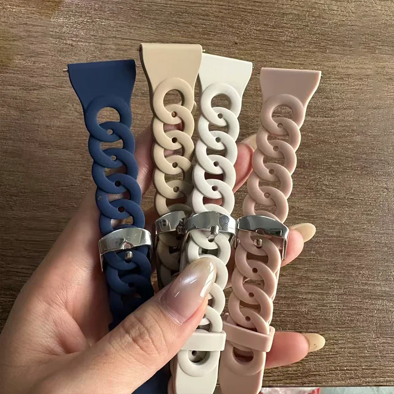 Silicone Sport Watch Band - 20mm/22mm Strap