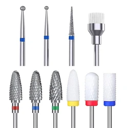 10 - Piece Professional Ceramic Nail Drill Bit Set for Acrylic and Cuticle Care (SET1)