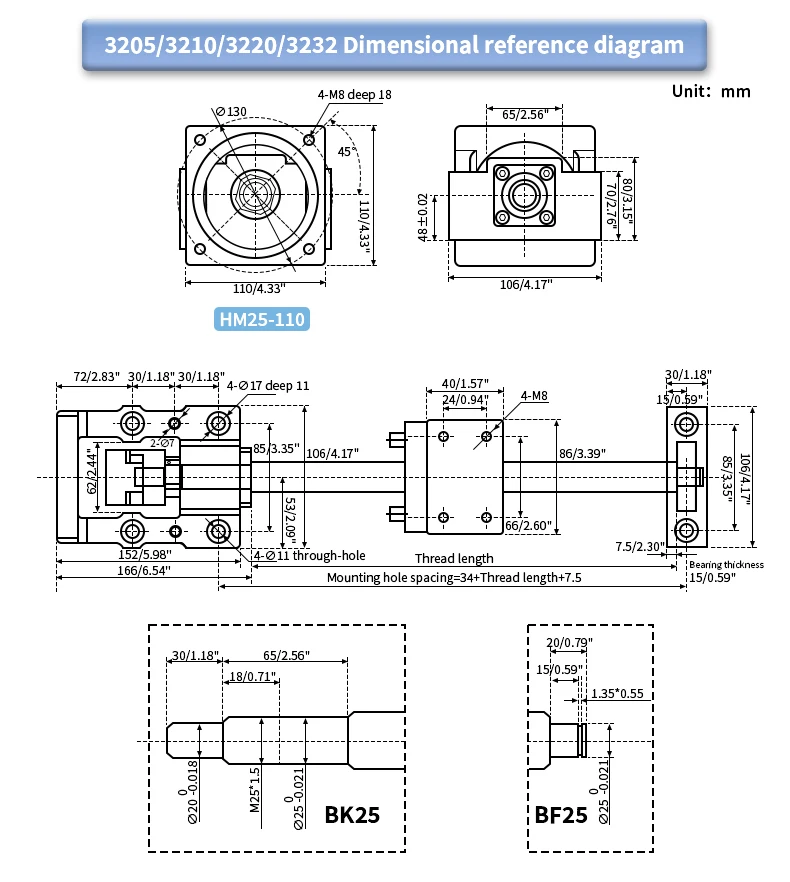 Motor Integrierte Sitzschraube Unterstützung Sitzlager Aluminiumguss HM12-57 HM12-60 HM12-86 Motor Feste Halterung Für Nema23/24/34 – Detail 27