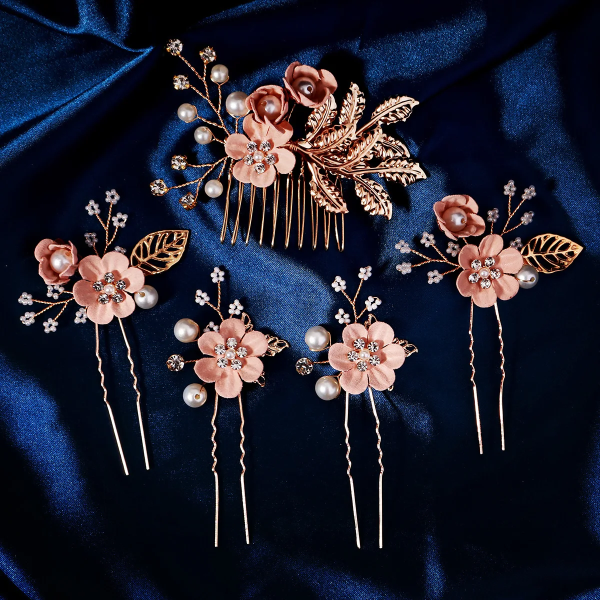 Pink Hair Accessory Set with Stylish Design Unique Bargains 3pcs Fashion Headbands Set Different Designs  main image 3
