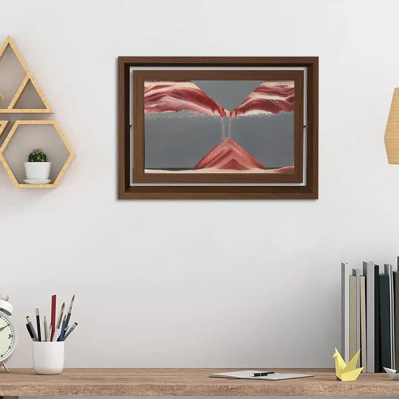 

Движущийся песок 3D динамический песок искусство жидкое движение кинетическая стена искусство океанический пейзаж плавучий Песок Рамка морское стекло искусство для рабочего стола