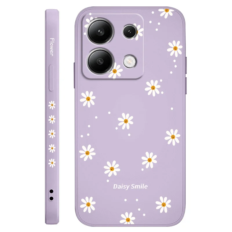 Smiling Daisy Liquid Silicone Soft Phone Case